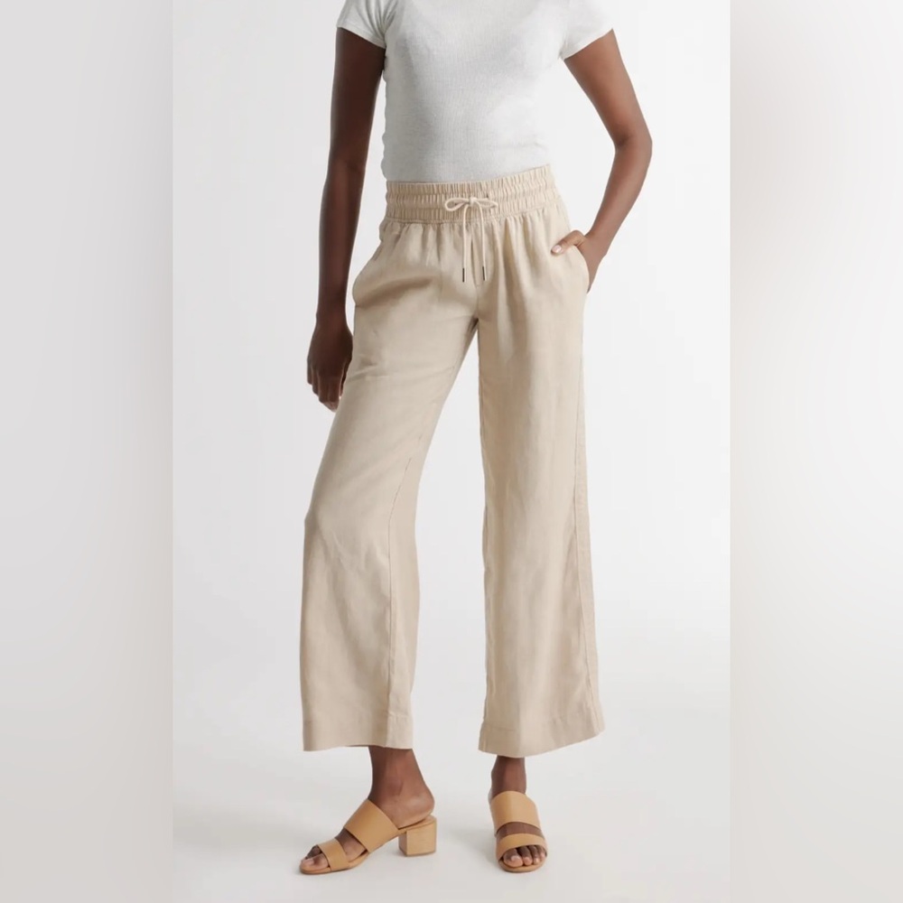 Quince 100% European Linen Wide Leg Pants